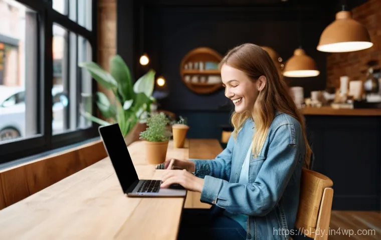 고객 이탈 방지를 위한 백링크 및 SEO 전략 - **Prompt:** A cozy, modern cafe interior bathed in warm, natural light. A diverse group of people, a...